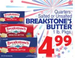 Bravo Supermarkets BREAKSTONE'S BUTTER offer