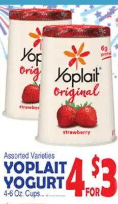 Bravo Supermarkets YOPLAIT YOGURT offer