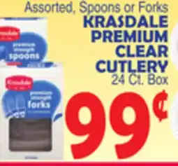 Bravo Supermarkets KRASDALE PREMIUM CLEAR CUTLERY offer