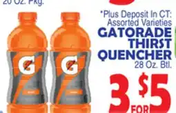 Bravo Supermarkets GATORADE THIRST QUENCHER offer