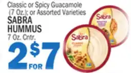Bravo Supermarkets SABRA HUMMUS 7 Oz. Cntr offer