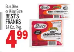 Bravo Supermarkets BEST'S FRANKS offer