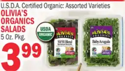 Bravo Supermarkets OLIVIA'S ORGANICS SALADS offer