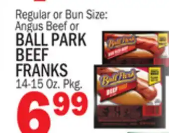 Bravo Supermarkets BALL PARK BEEF FRANKS offer