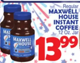 Bravo Supermarkets MAXWELL HOUSE INSTANT COFFEE offer