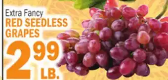 Bravo Supermarkets RED SEEDLESS GRAPES offer