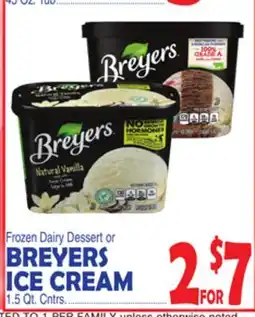 Bravo Supermarkets BREYERS ICE CREAM offer