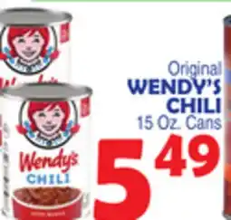 Bravo Supermarkets WENDY'S CHILI offer
