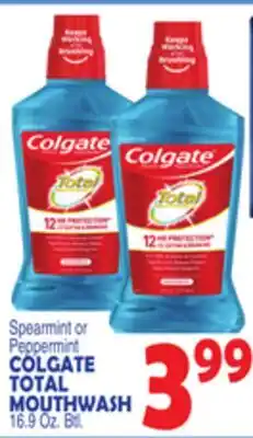 Bravo Supermarkets COLGATE TOTAL MOUTHWASH offer