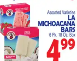 Bravo Supermarkets LA MICHOACANA BARS offer