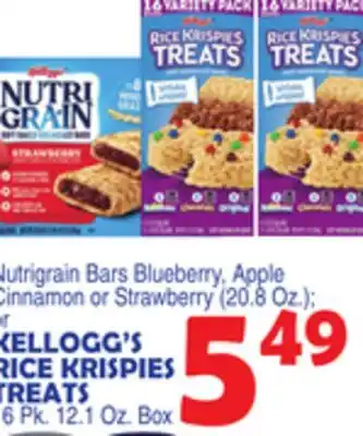Bravo Supermarkets KELLOGG'S RICE KRISPIES TREATS offer