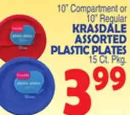 Bravo Supermarkets KRASDALE ASSORTED PLASTIC PLATES offer