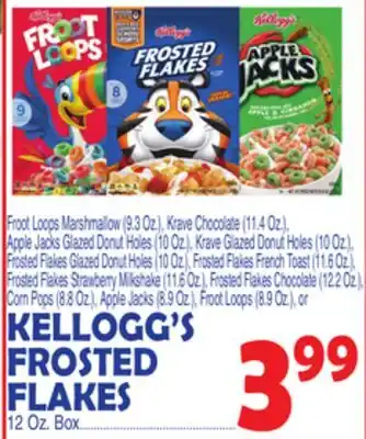 Bravo Supermarkets KELLOGG'S FROSTED FLAKES offer