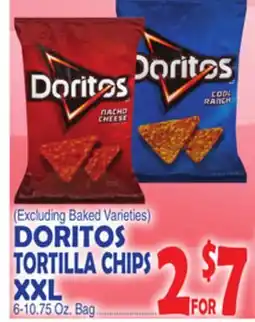 Bravo Supermarkets DORITOS TORTILLA CHIPS XXL offer