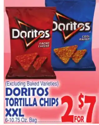 Bravo Supermarkets DORITOS TORTILLA CHIPS XXL offer
