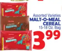 Bravo Supermarkets MALT-O-MEAL CEREAL offer