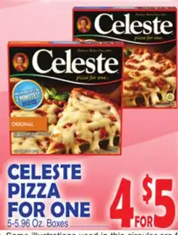 Bravo Supermarkets CELESTE PIZZA FOR ONE offer