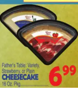 Bravo Supermarkets FATHER'S TABLE CHEESECAKE offer