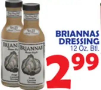 Bravo Supermarkets BRIANNAS DRESSING offer