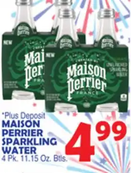 Bravo Supermarkets MAISON PERRIER SPARKLING WATER offer