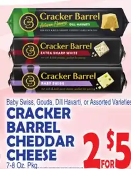 Bravo Supermarkets CRACKER BARREL CHEDDAR CHEESE offer