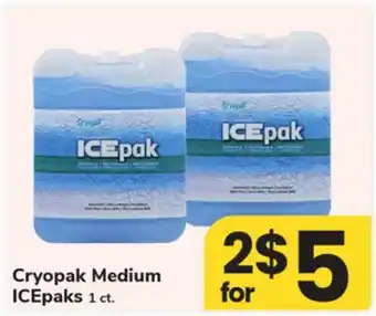 ACME Cryopak Medium ICEpaks offer