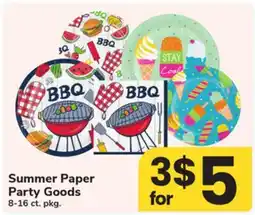 ACME Summer Paper Party Goods offer