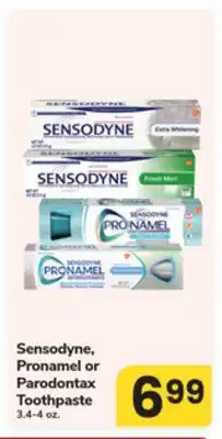 ACME Sensodyne, Pronamel or Parodontax Toothpaste offer