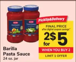 ACME Barilla Pasta Sauce offer