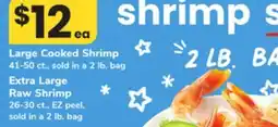 ACME Large Cooked Shrimp Extra Large Raw Shrimp offer