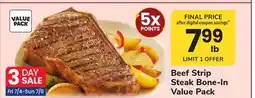 ACME Beef Strip Steak offer