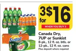 ACME Canada Dry, 7UP or Sunkist offer