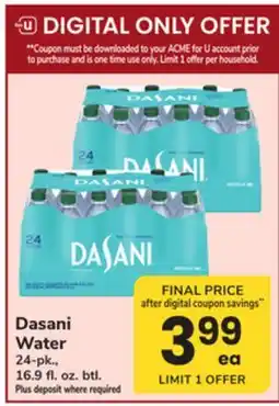 ACME Dasani Water offer