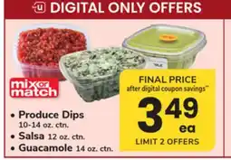 ACME Produce Dips 10-14 oz. ctn., Salsa 12 oz. ctn., Guacamole 14 oz. ctn offer