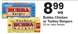 ACME Bubba Chicken or Turkey Burgers offer