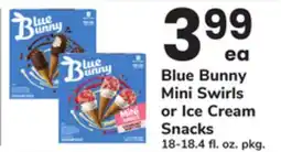 ACME Blue Bunny Mini Swirls or Ice Cream Snacks offer