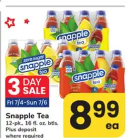 ACME Snapple Tea offer