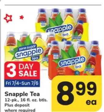 ACME Snapple Tea offer