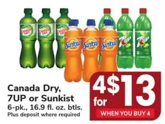 ACME Canada Dry, 7UP or Sunkist offer