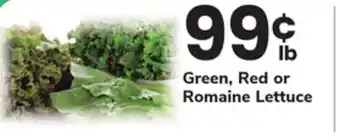 ACME Green, Red or Romaine Lettuce offer