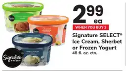 ACME Signature SELECT Ice Cream, Sherbet or Frozen Yogurt offer