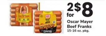 ACME Oscar Mayer Beef Franks offer