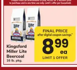 ACME Kingsford Miller Lite Beercoal offer