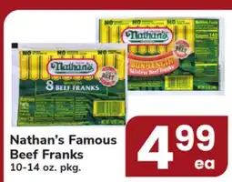 ACME Nathan's Famous Beef Franks offer