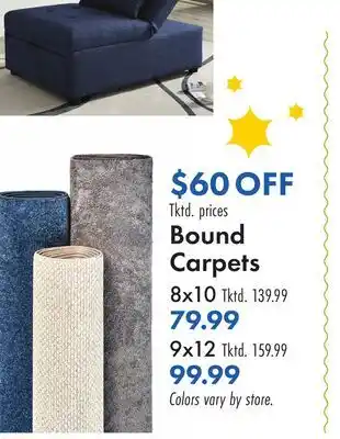 Boscov's Bound Carpets offer