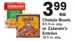 ACME Cholula Bowls 8.5-9 oz. pkg. or Zatarain's Entrées 10.5 oz. pkg offer