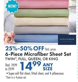 Boscov's 6-Piece Microfiber Sheet Set offer