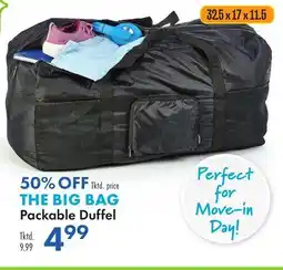 Boscov's THE BIG BAG Packable Duffel offer