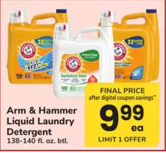 ACME Arm & Hammer Liquid Laundry Detergent offer