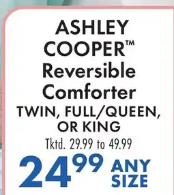 Boscov's ASHLEY COOPER Reversible Comforter offer